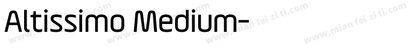 Altissimo Medium字体转换